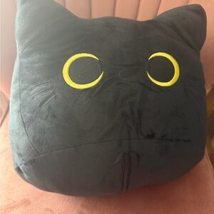 Black Cat Plush Cushion with 2 babies